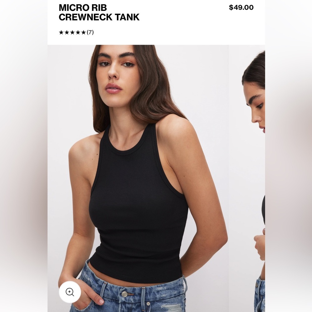 Good American Ribbed Tank